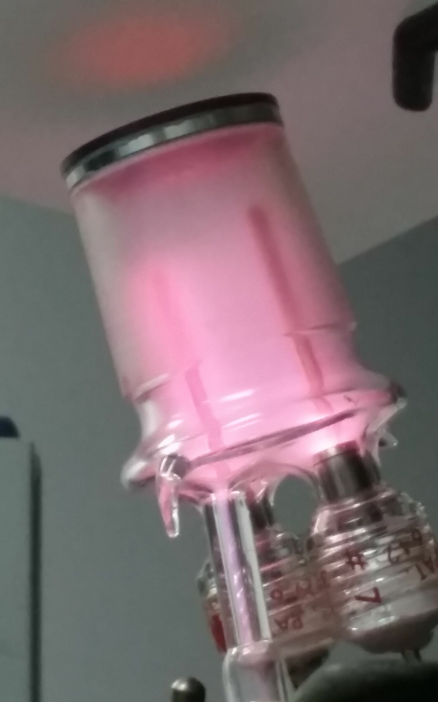 Neon spectral tube in operation
